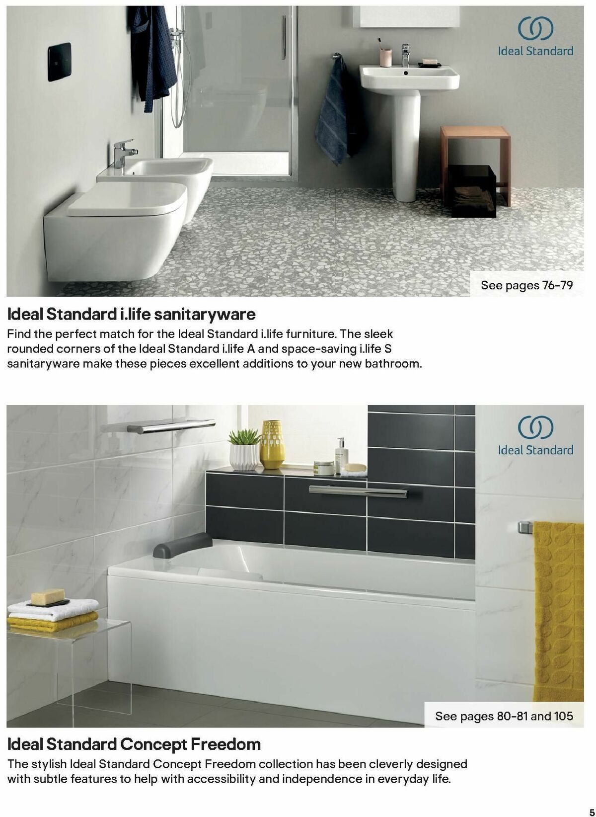 B&Q Bathroom Collections Offers from 1 October