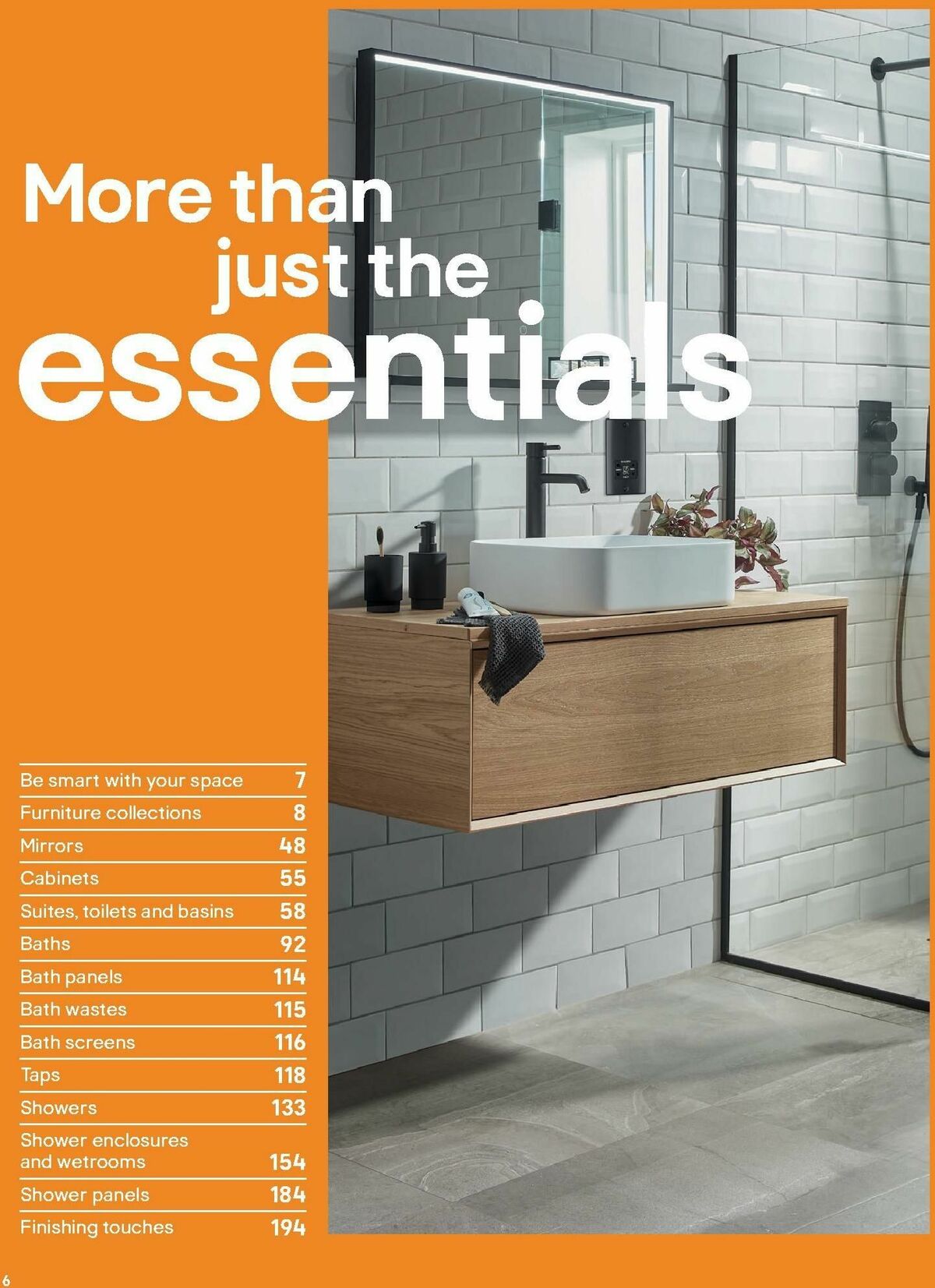 B&Q Bathroom Collections Offers from 1 October