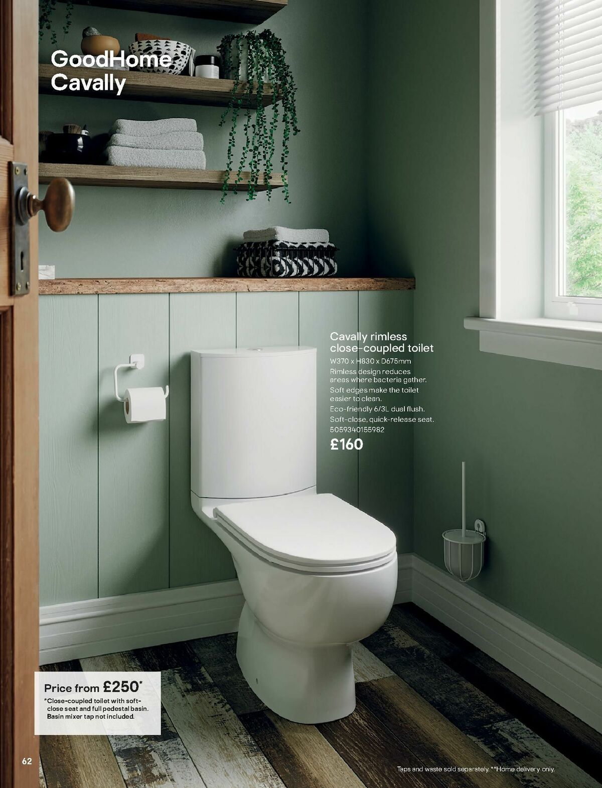 B&Q Bathroom Collections Offers from 1 October