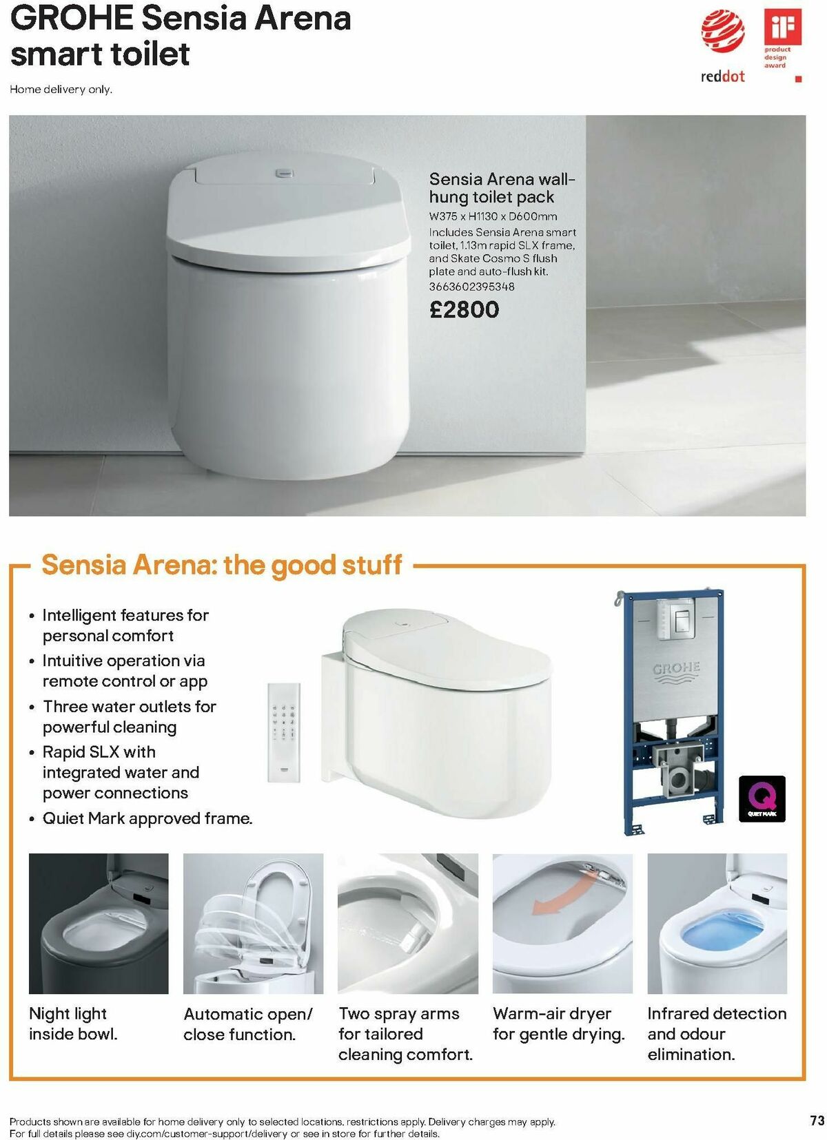 B&Q Bathroom Collections Offers from 1 October