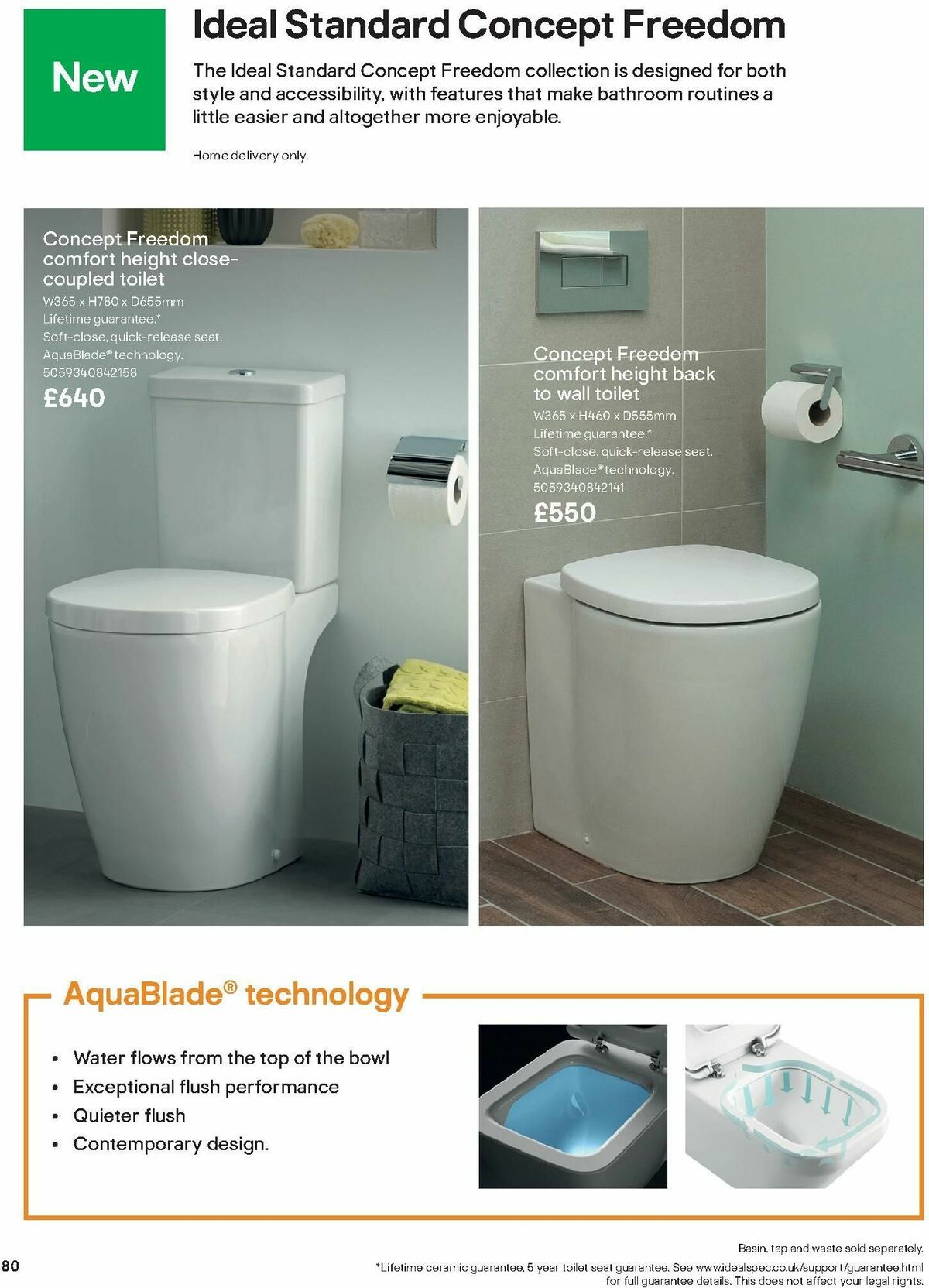 B&Q Bathroom Collections Offers from 1 October