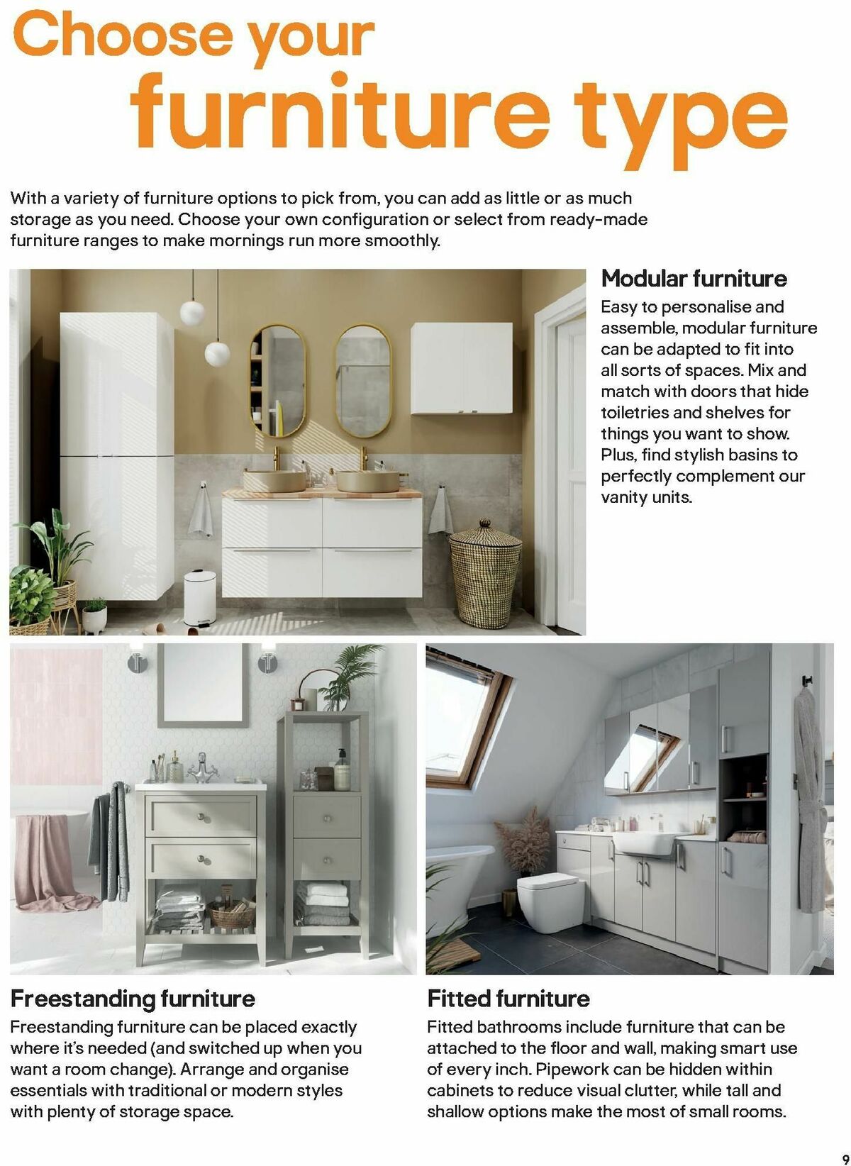 B&Q Bathroom Collections Offers from 1 October
