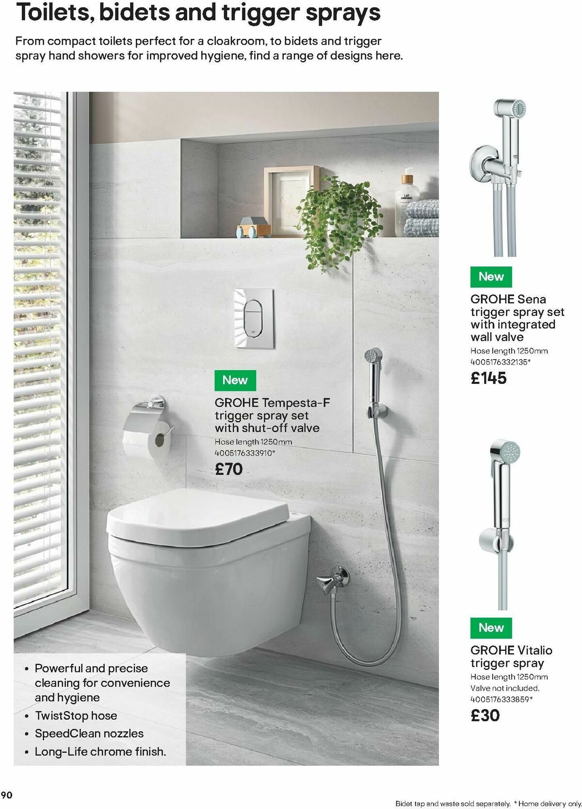B&Q Bathroom Collections Offers from 1 October