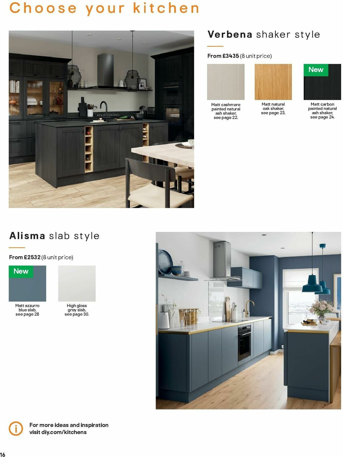 B&Q Kitchens Inspiration Offers from 6 November