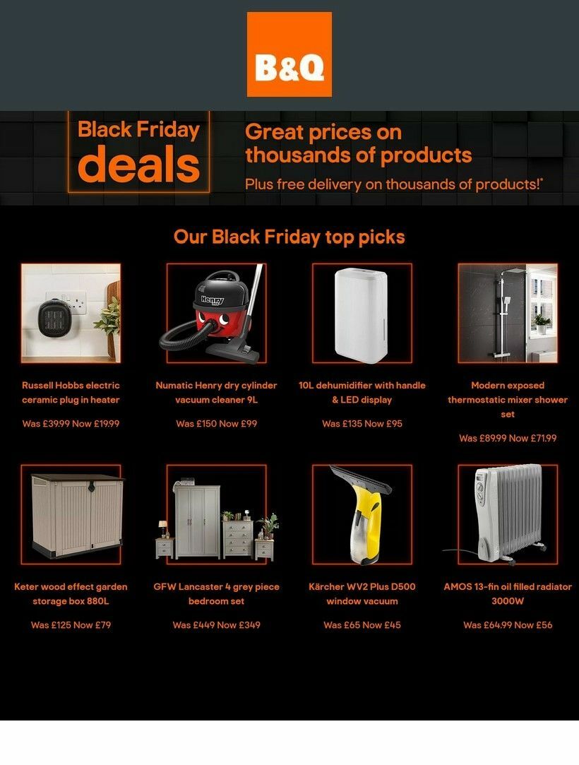 B&Q Offers from 9 November