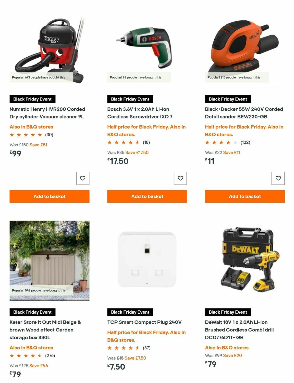 B&Q Offers from 9 November