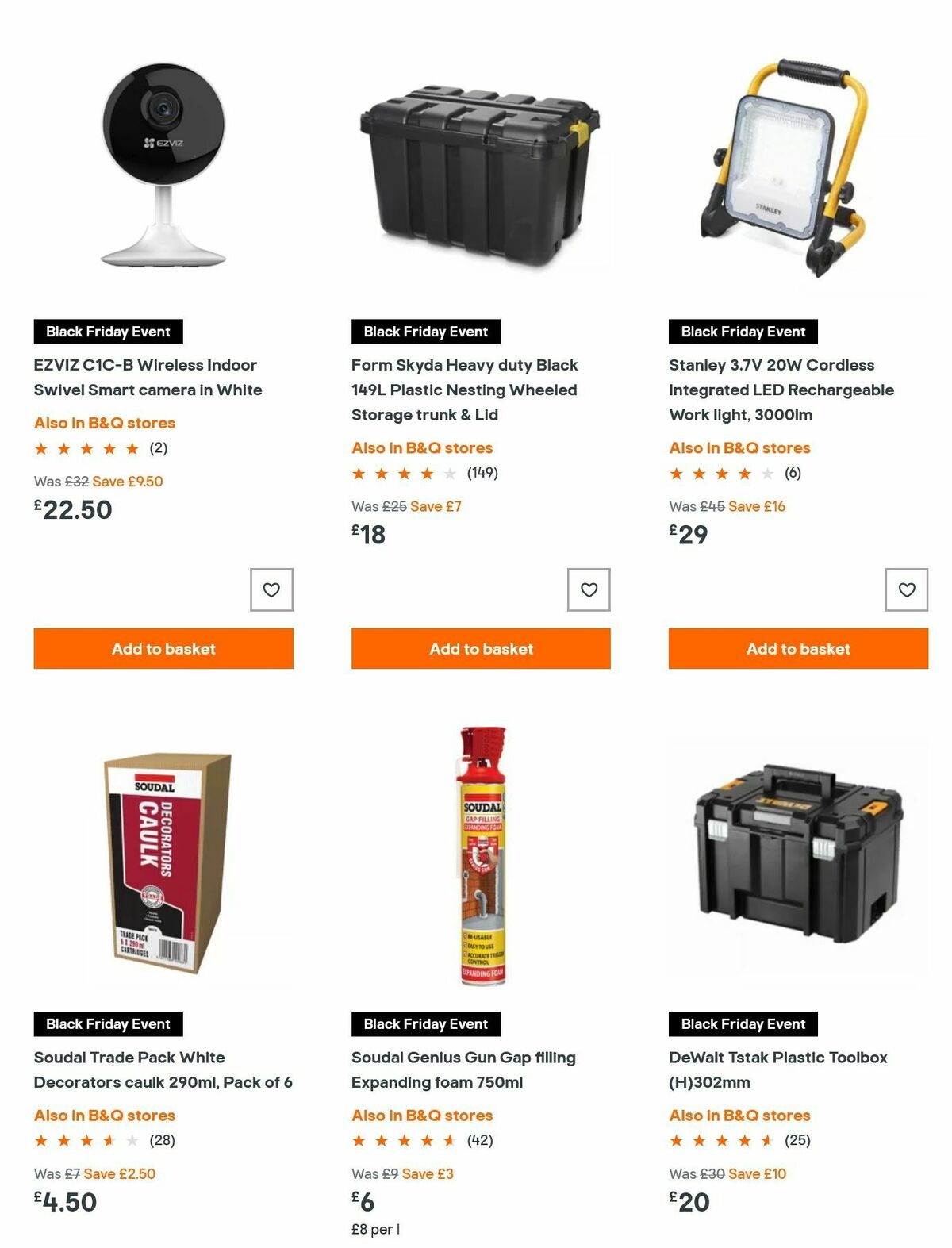 B&Q Offers from 9 November