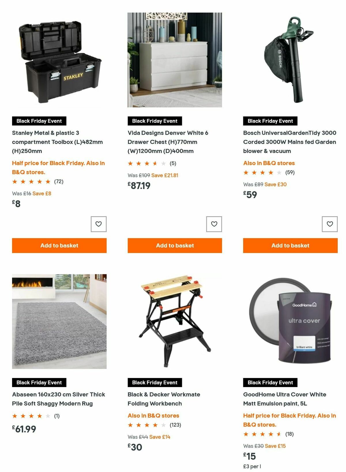 B&Q Offers from 9 November
