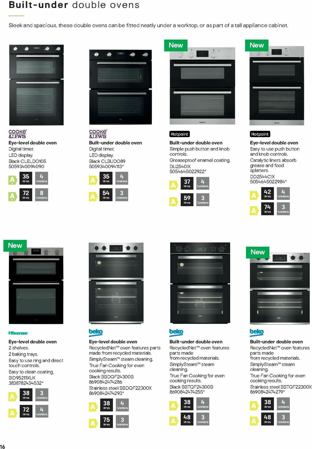 B&Q Kitchen Appliances Offers from 10 January