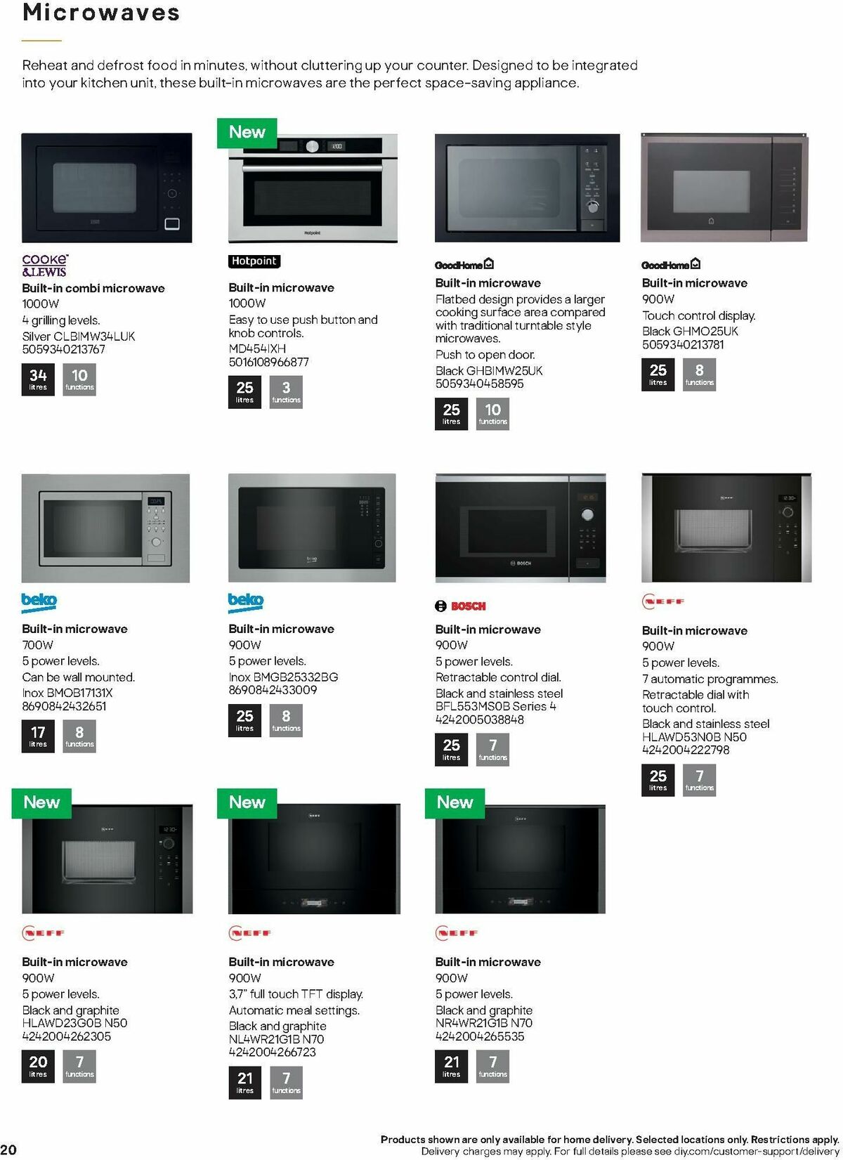 B&Q Kitchen Appliances Offers from 10 January