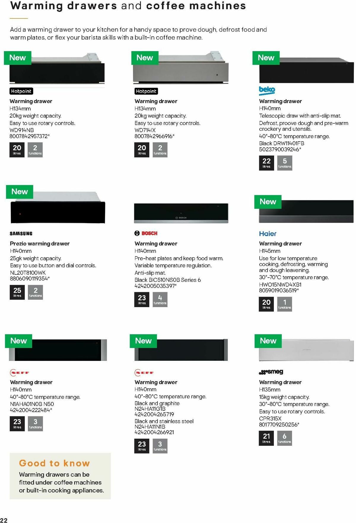 B&Q Kitchen Appliances Offers from 10 January