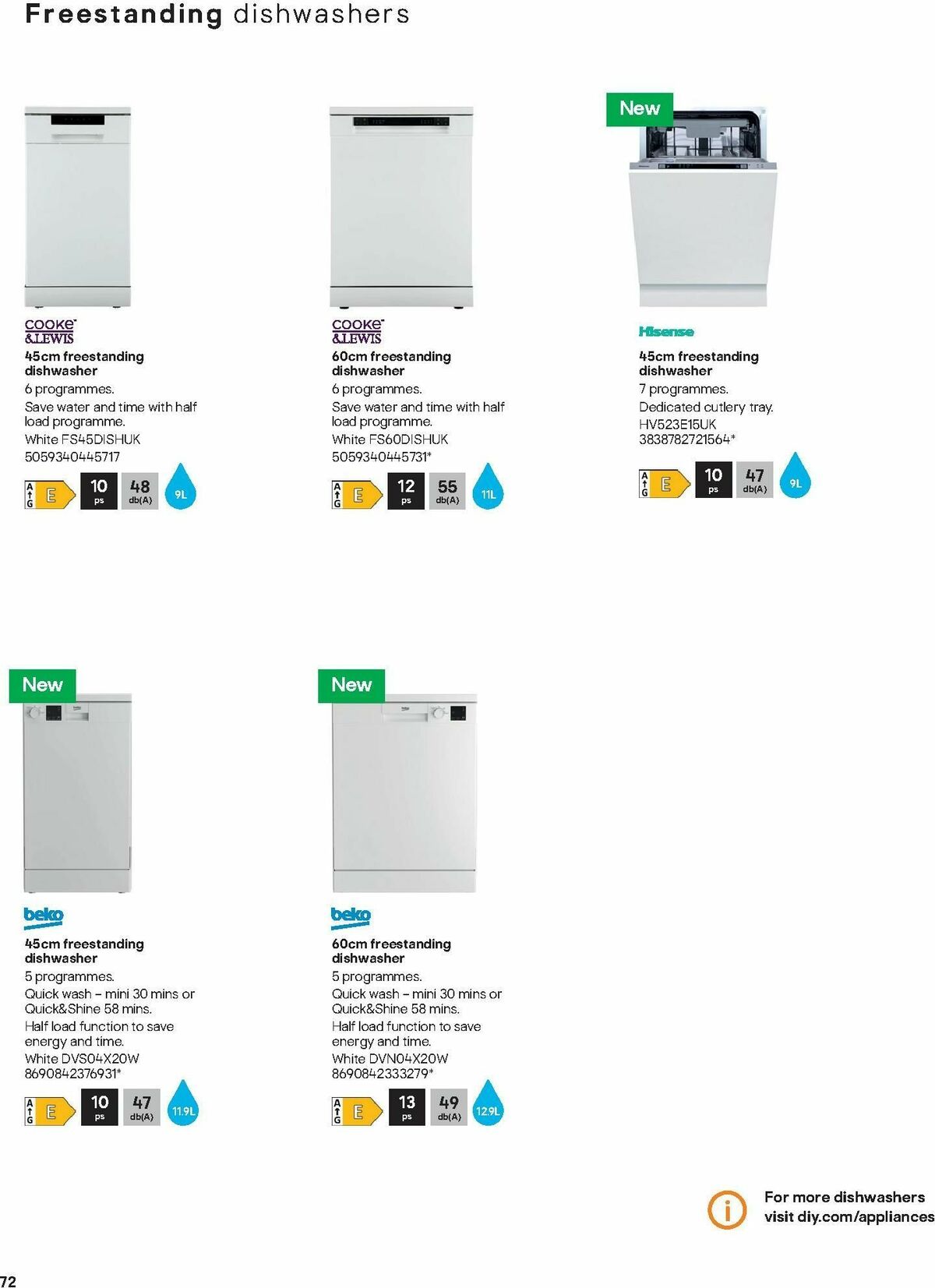 B&Q Kitchen Appliances Offers from 10 January