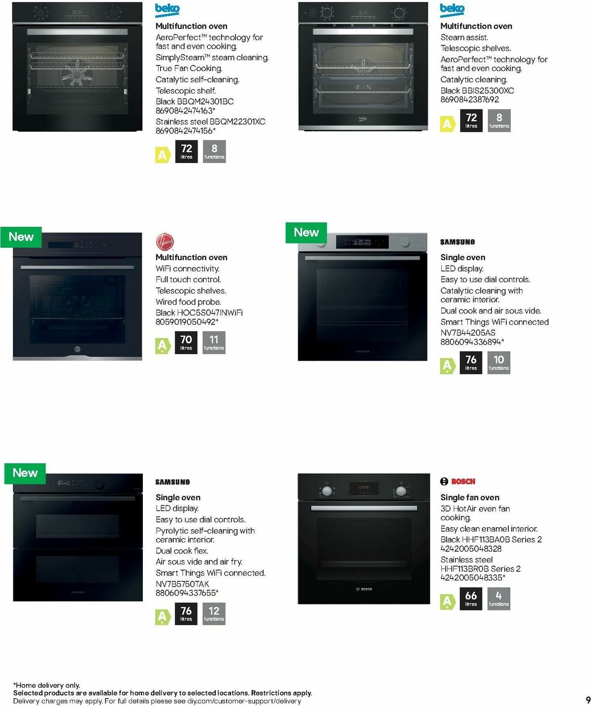 B&Q Kitchen Appliances Offers from 10 January