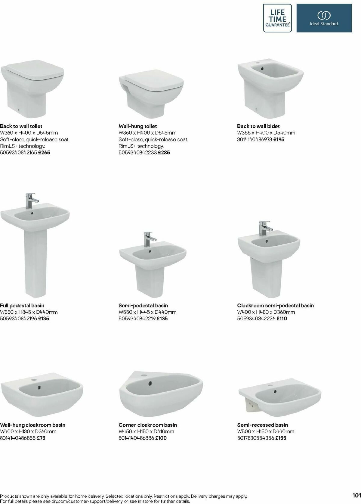 B&Q Bathrooms Offers from 15 January