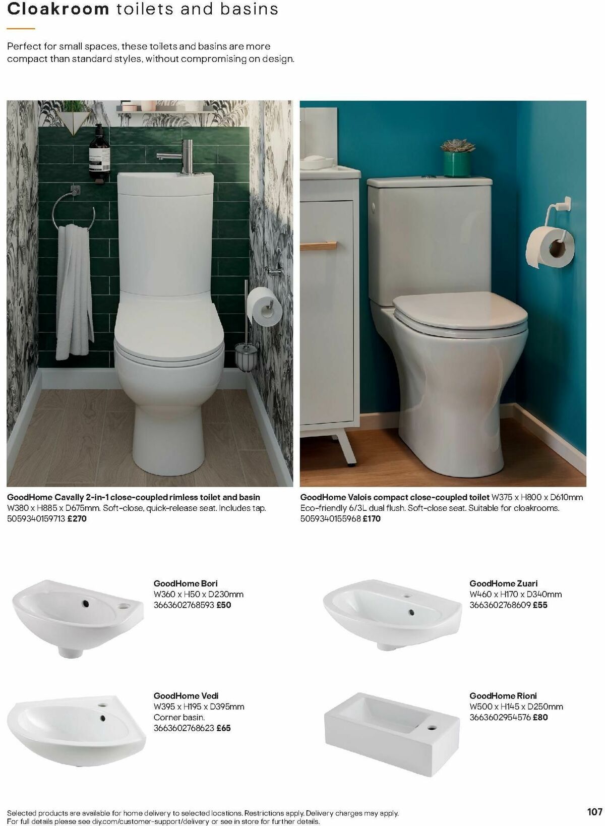 B&Q Bathrooms Offers from 15 January