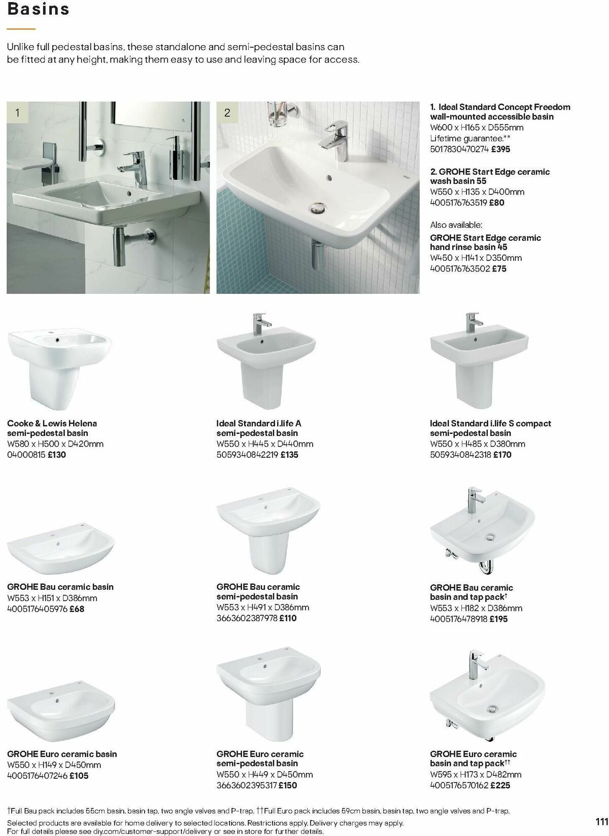 B&Q Bathrooms Offers from 15 January