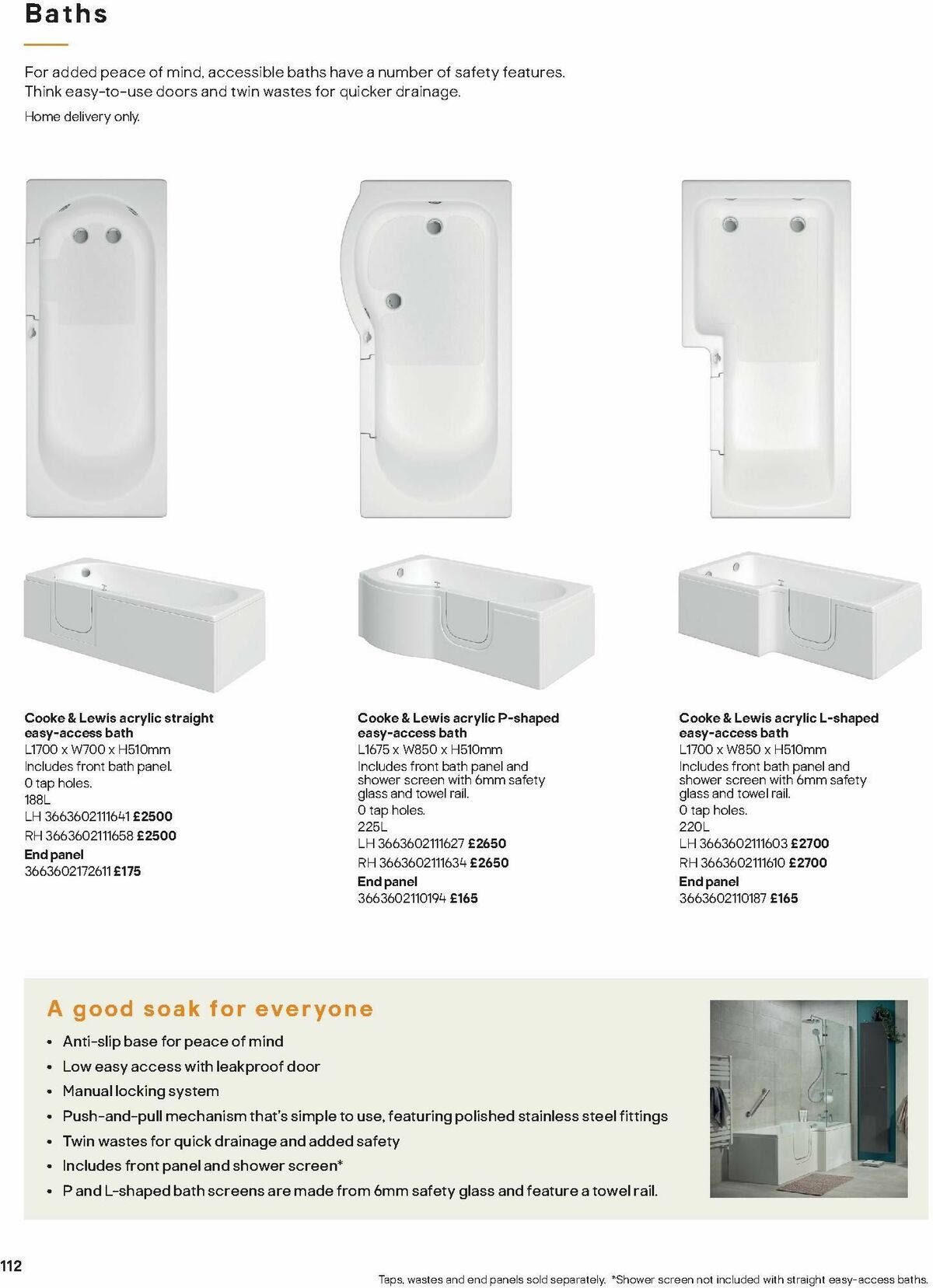 B&Q Bathrooms Offers from 15 January