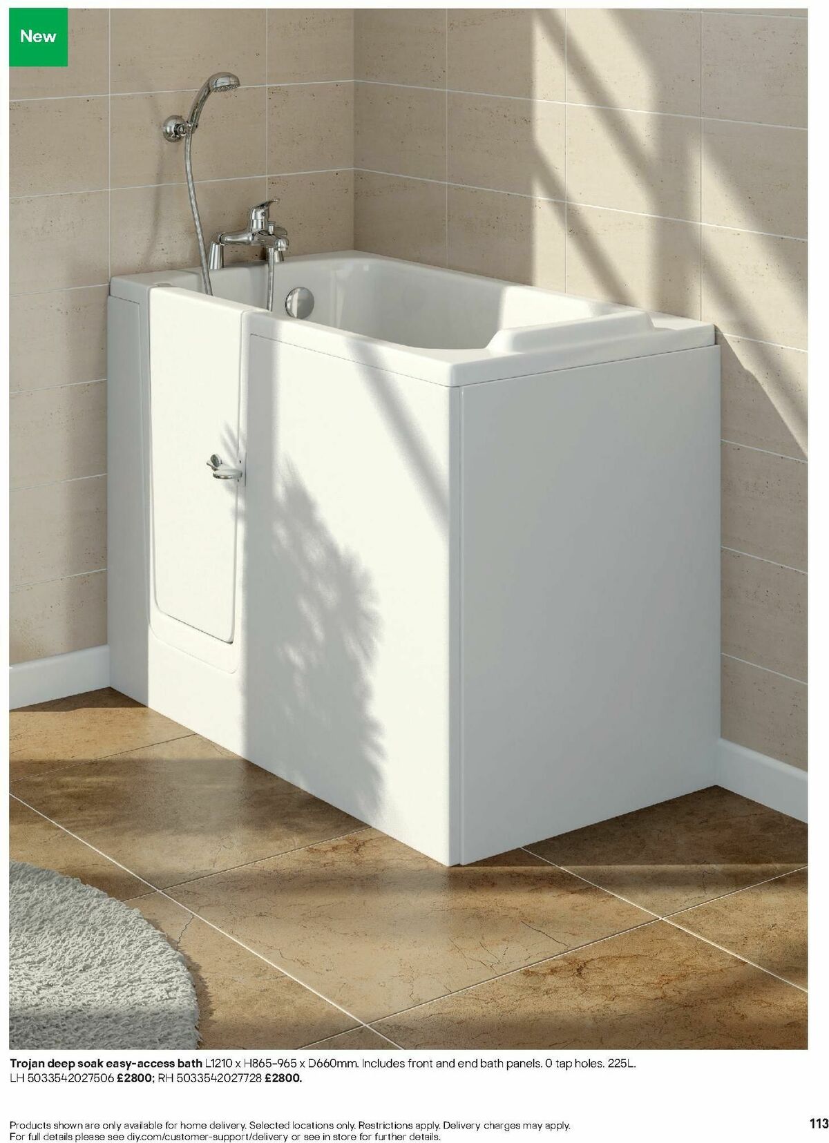 B&Q Bathrooms Offers from 15 January