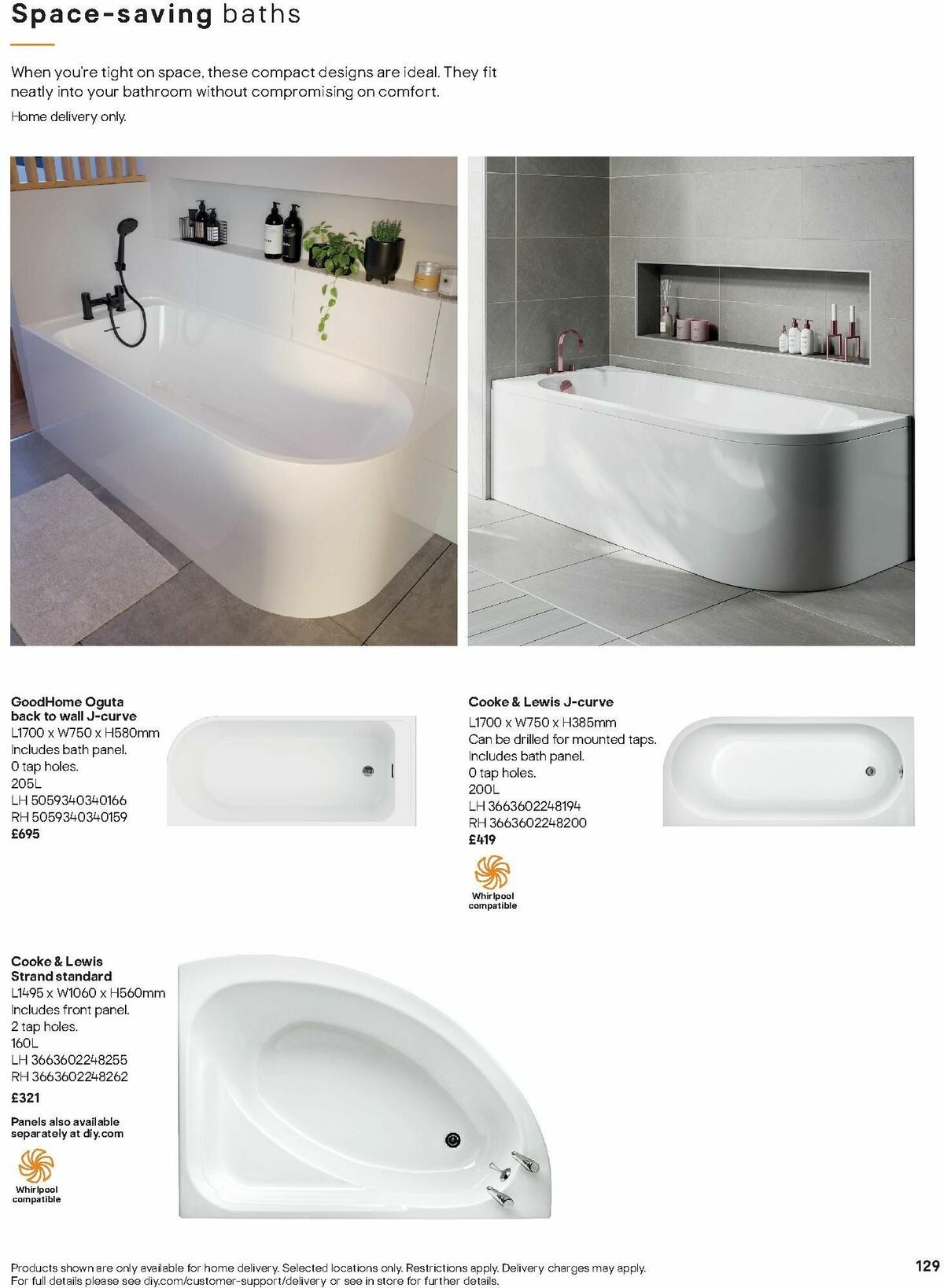 B&Q Bathrooms Offers from 15 January