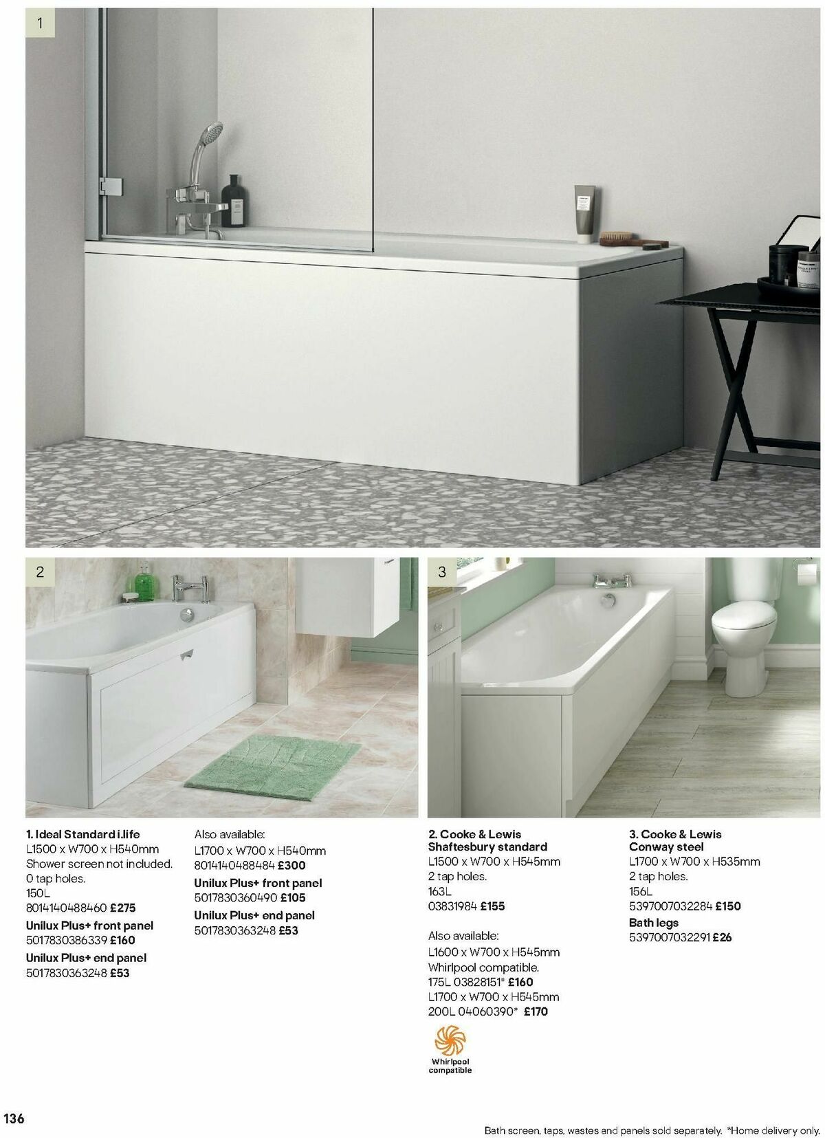 B&Q Bathrooms Offers from 15 January