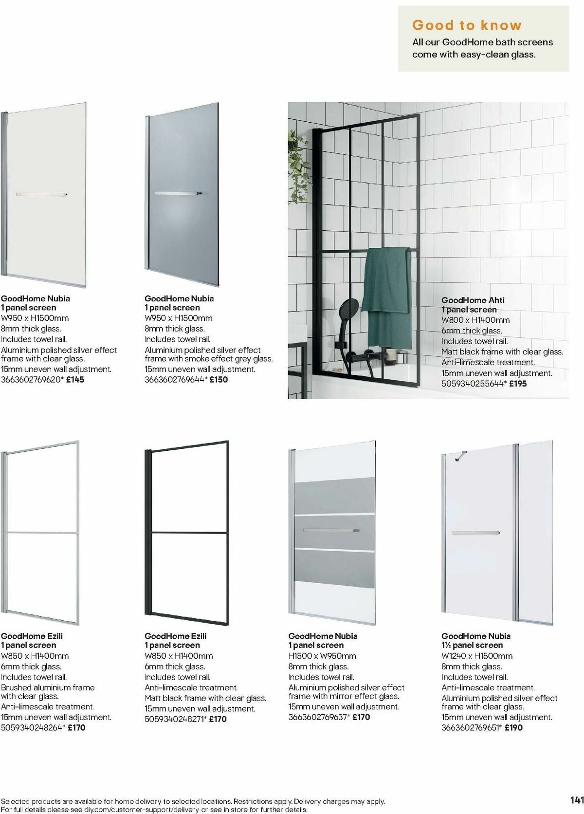 B&Q Bathrooms Offers from 15 January