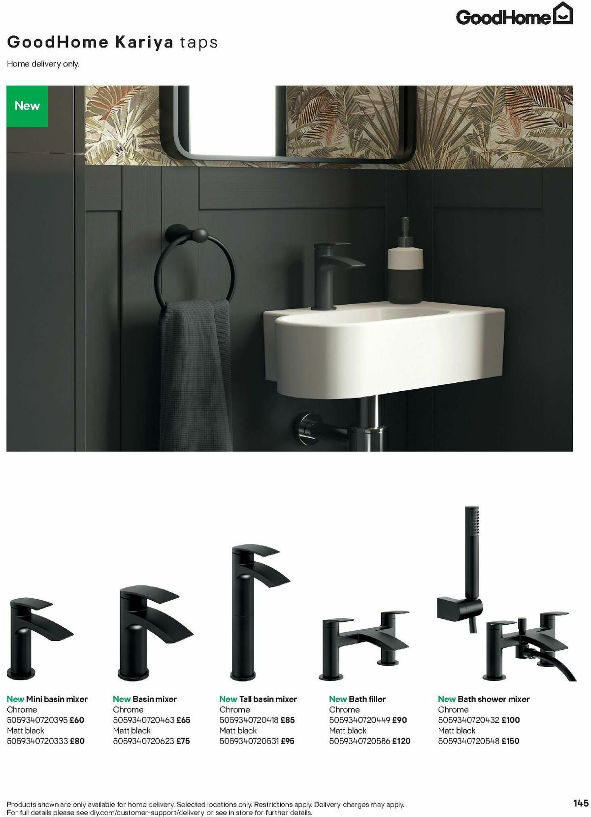B&Q Bathrooms Offers from 15 January