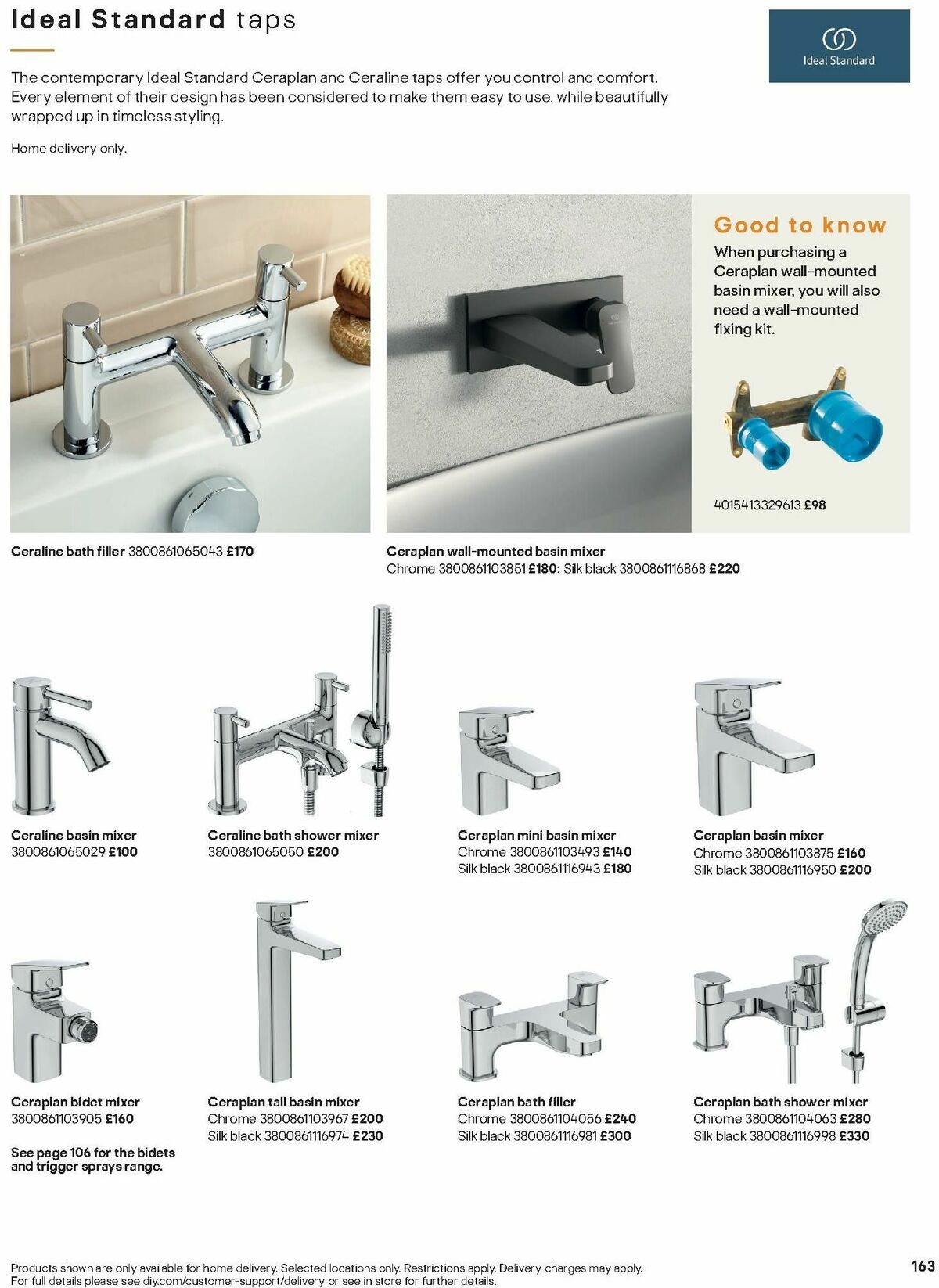 B&Q Bathrooms Offers from 15 January