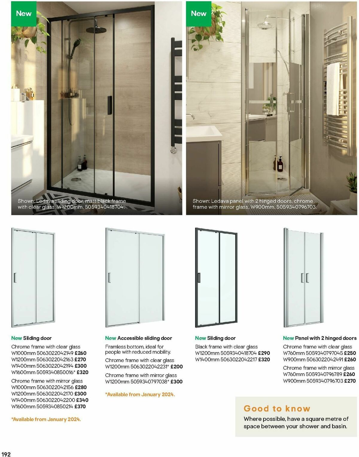 B&Q Bathrooms Offers from 15 January