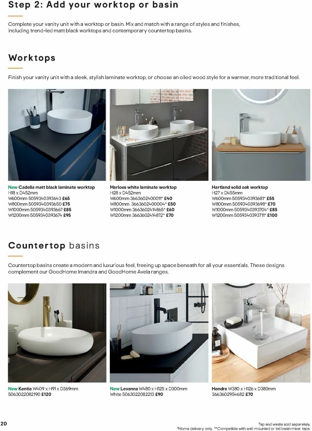 B&Q Bathrooms Offers from 15 January