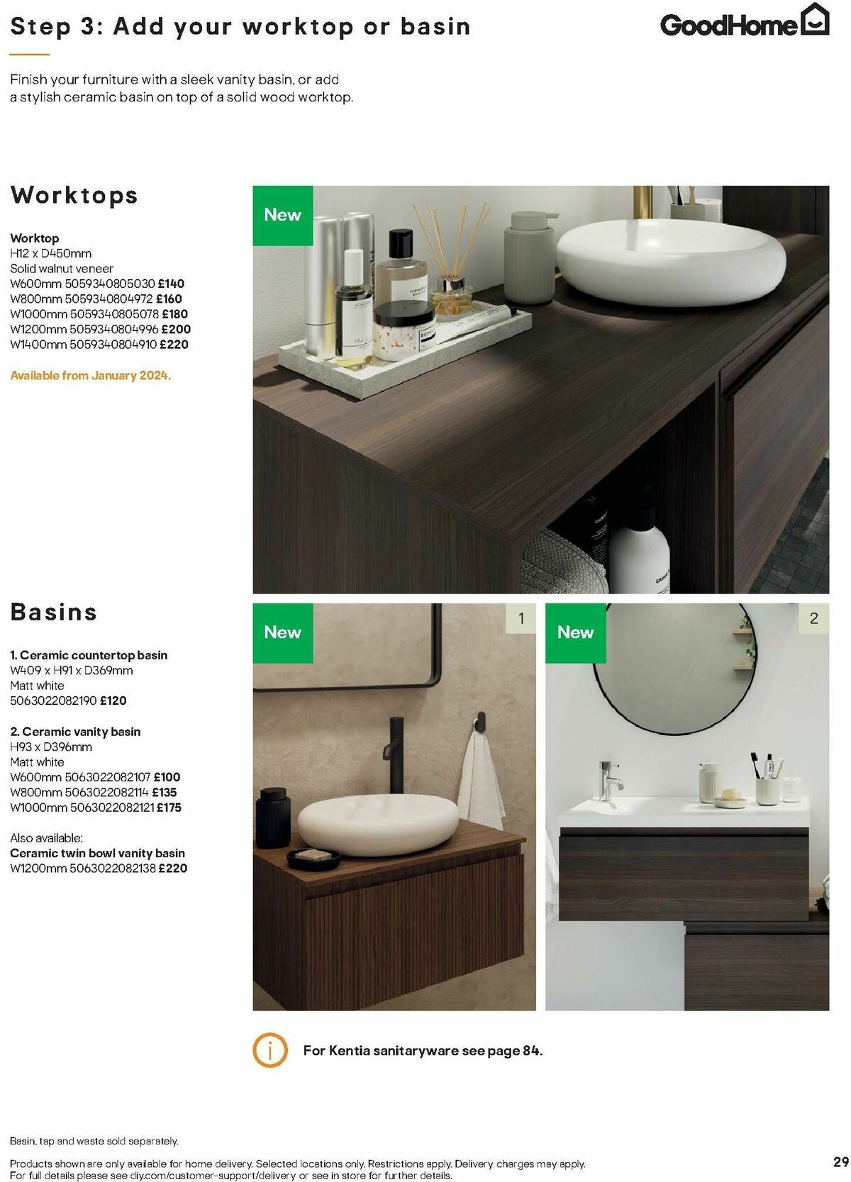 B&Q Bathrooms Offers from 15 January