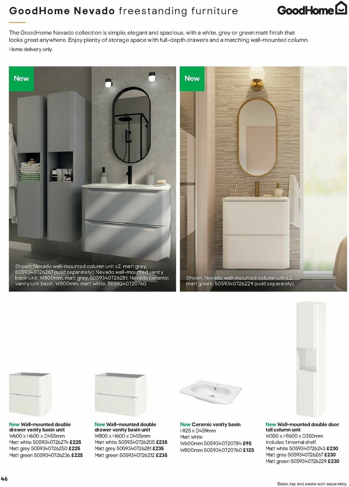 B&Q Bathrooms Offers from 15 January