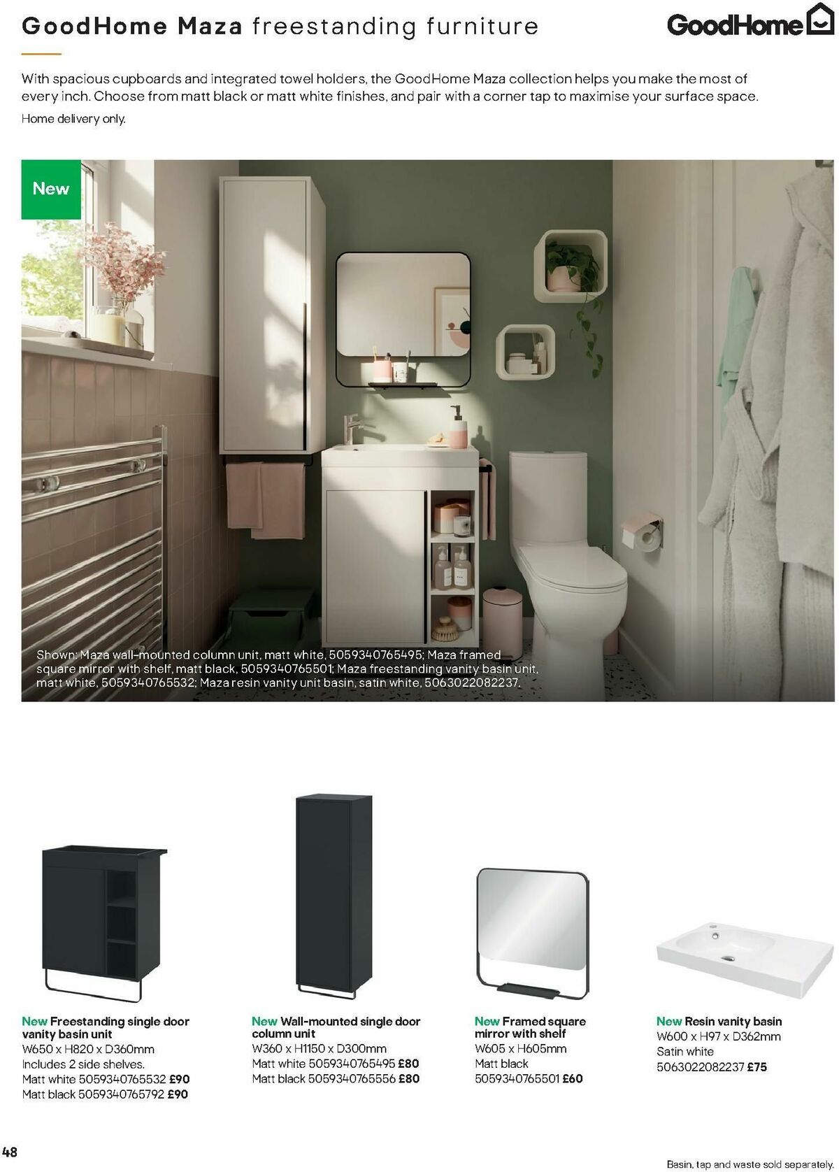 B&Q Bathrooms Offers from 15 January