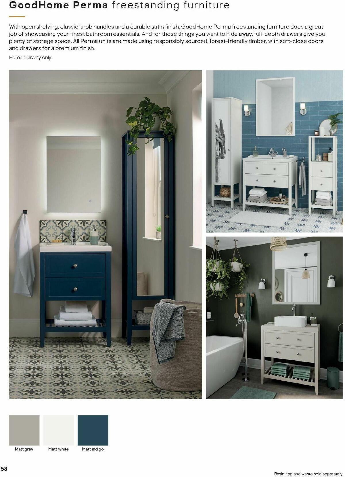 B&Q Bathrooms Offers from 15 January