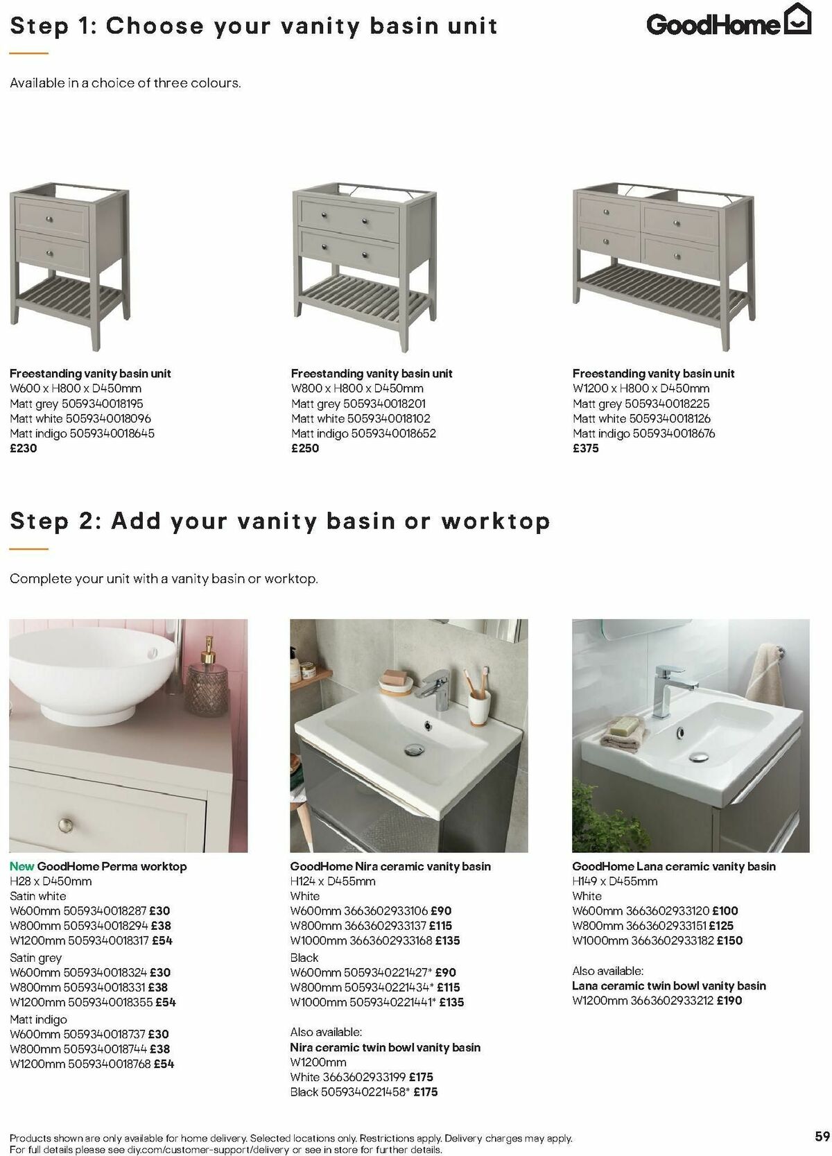 B&Q Bathrooms Offers from 15 January