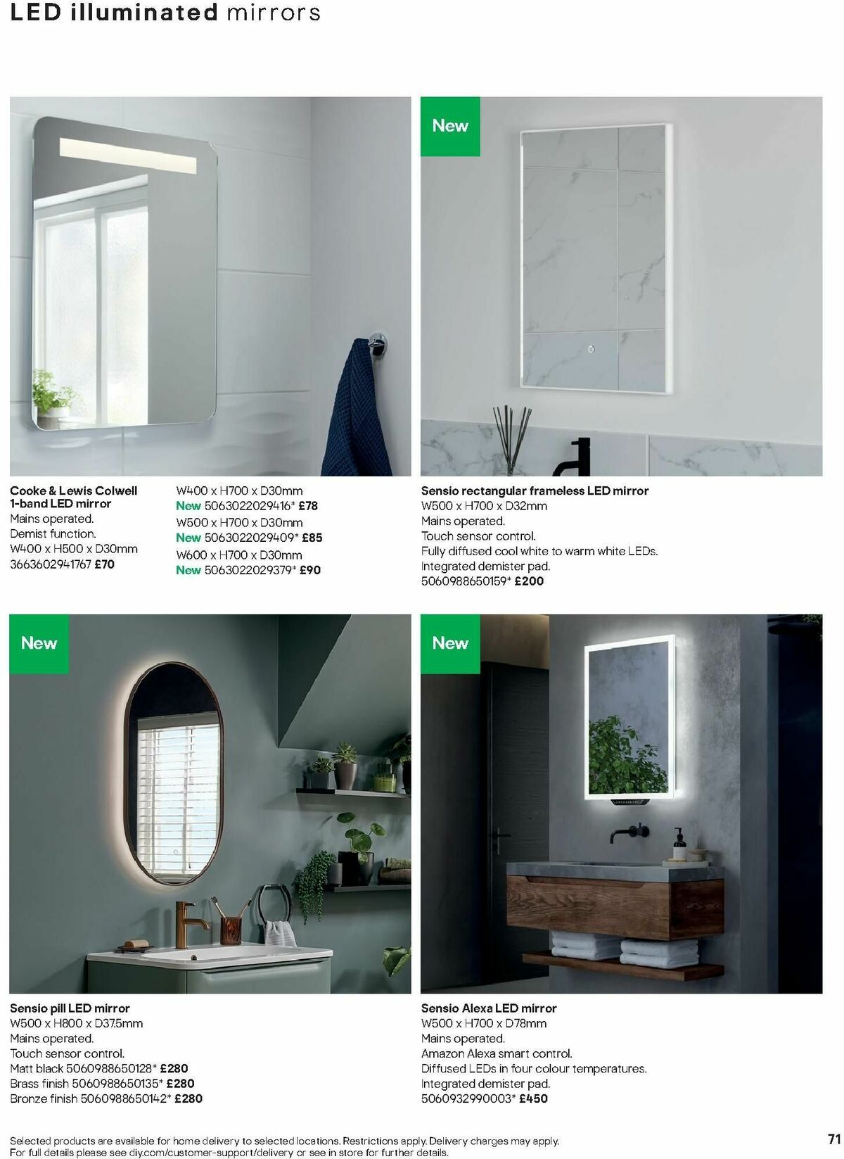 B&Q Bathrooms Offers from 15 January