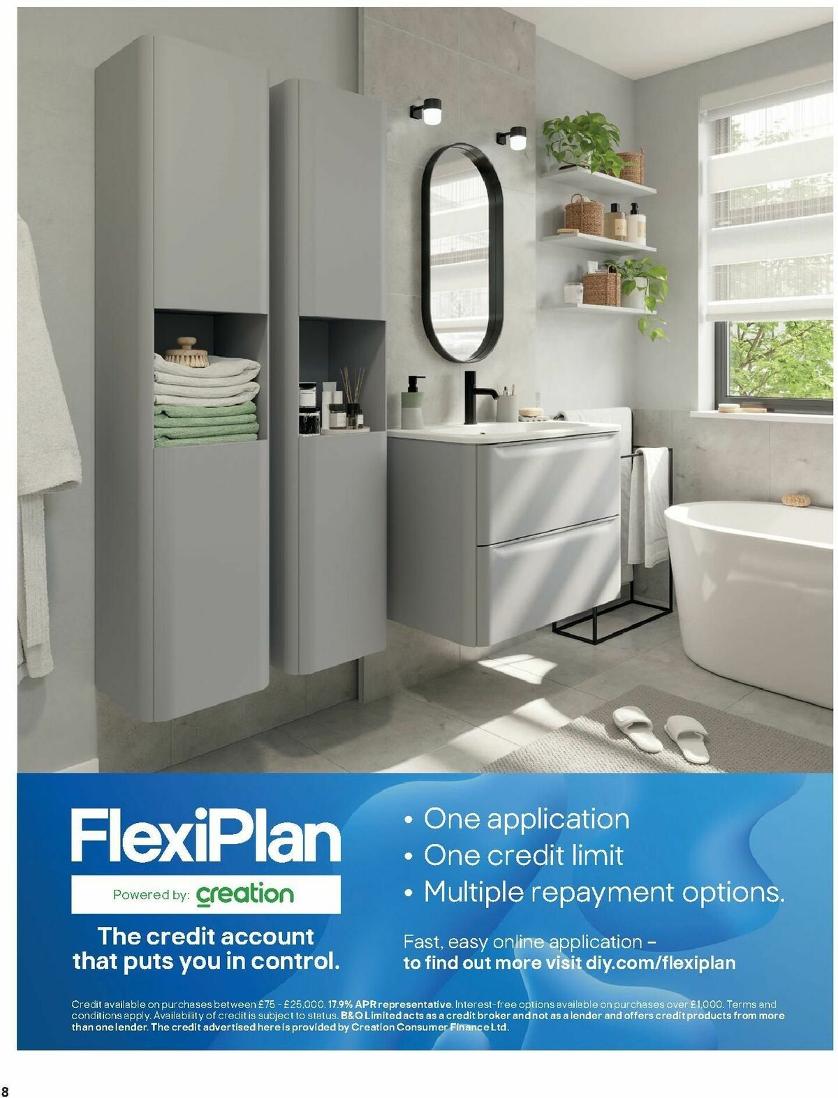 B&Q Bathrooms Offers from 15 January