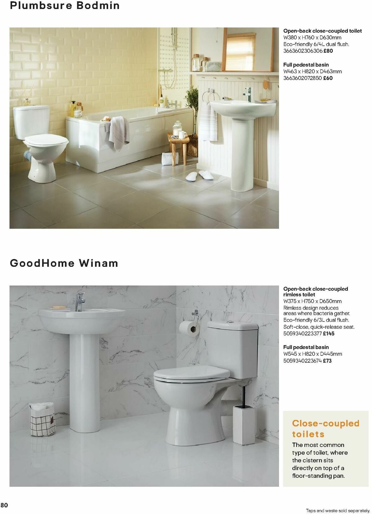 B&Q Bathrooms Offers from 15 January