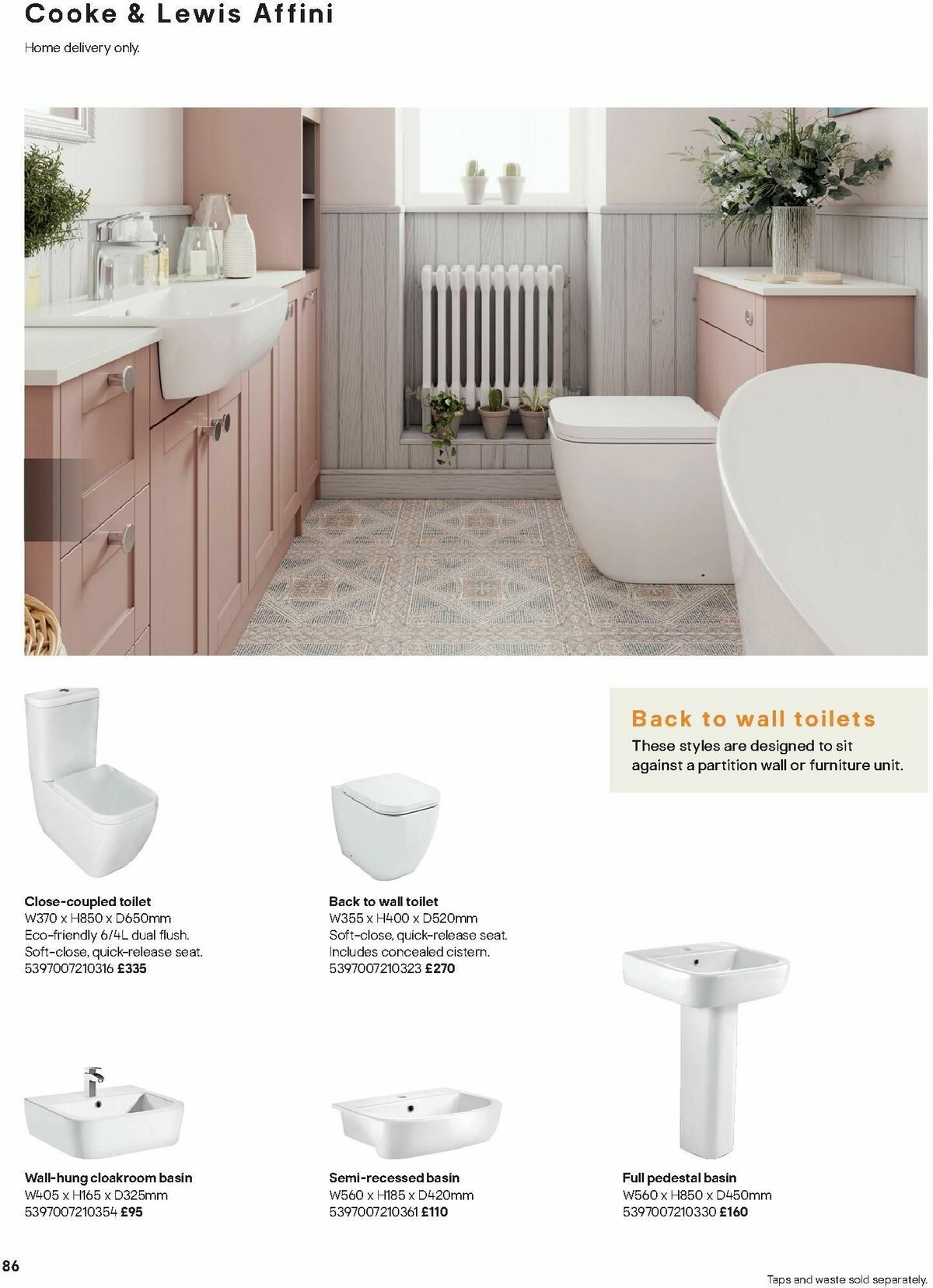 B&Q Bathrooms Offers from 15 January