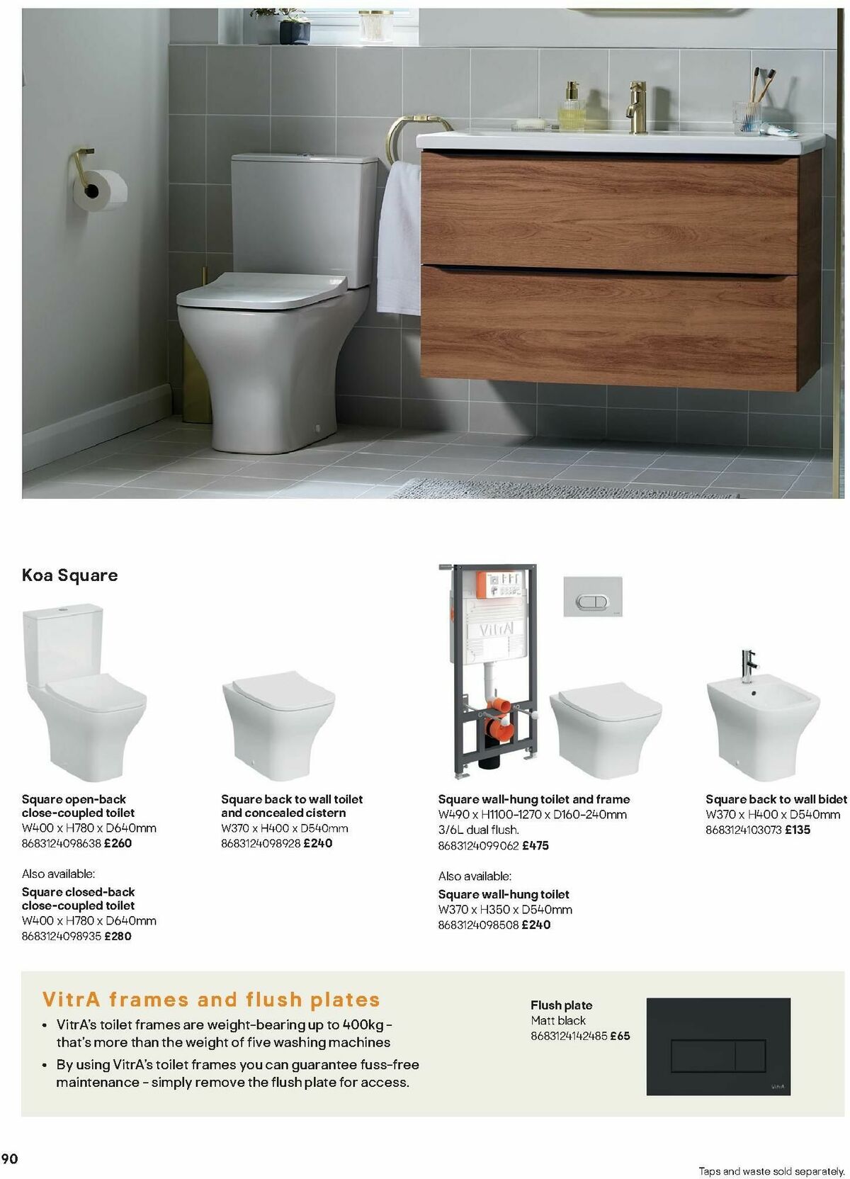 B&Q Bathrooms Offers from 15 January