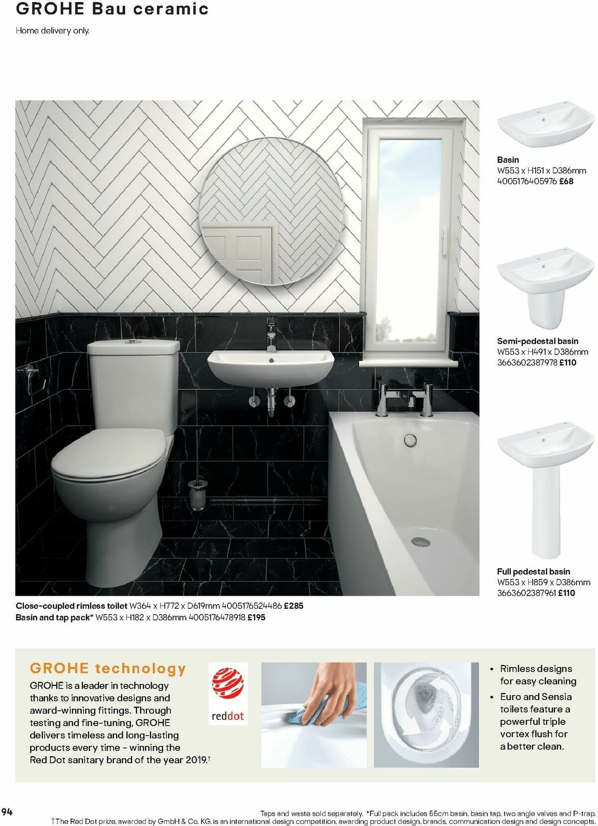 B&Q Bathrooms Offers from 15 January