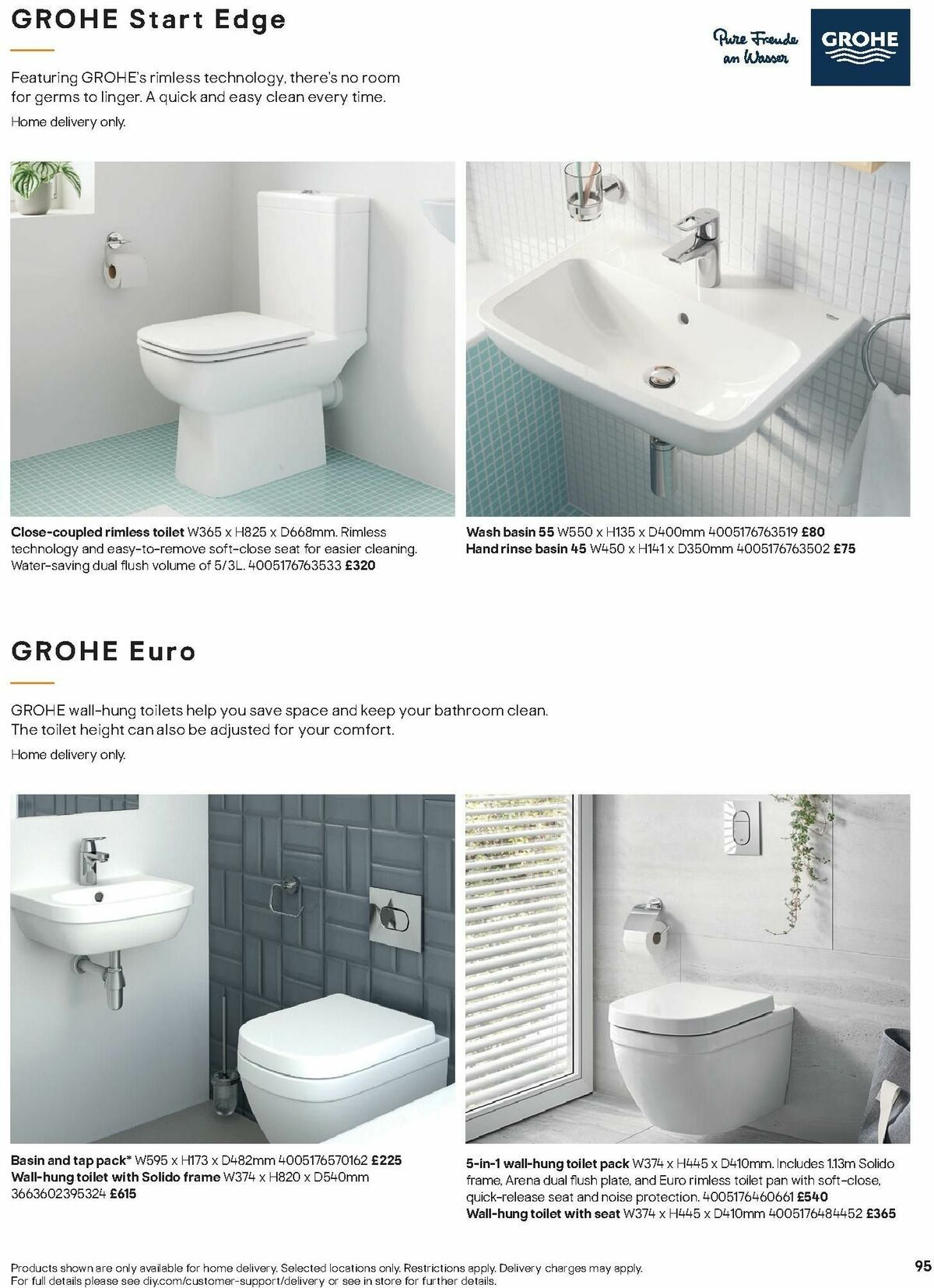 B&Q Bathrooms Offers from 15 January