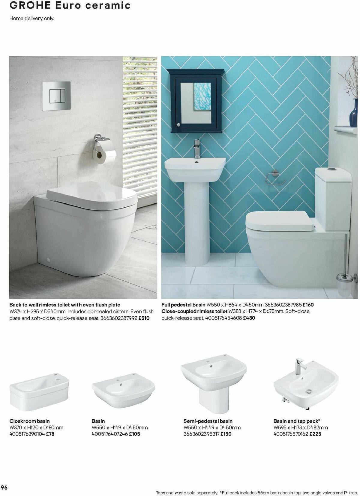 B&Q Bathrooms Offers from 15 January