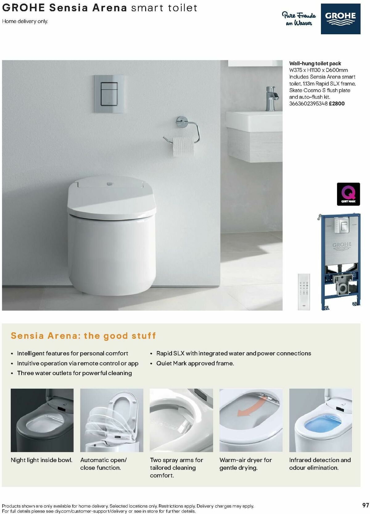 B&Q Bathrooms Offers from 15 January