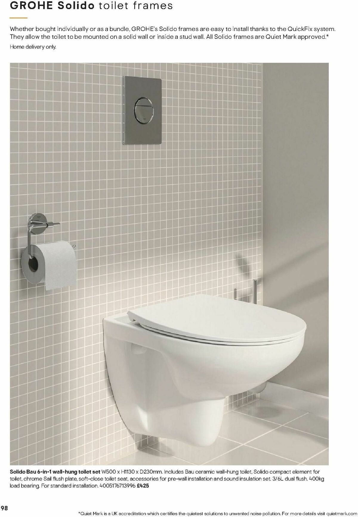 B&Q Bathrooms Offers from 15 January