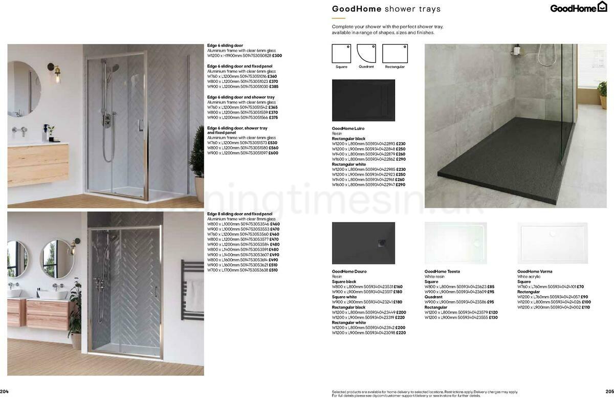 B&Q Bathrooms Offers from 22 March