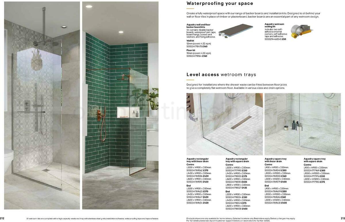 B&Q Bathrooms Offers from 22 March