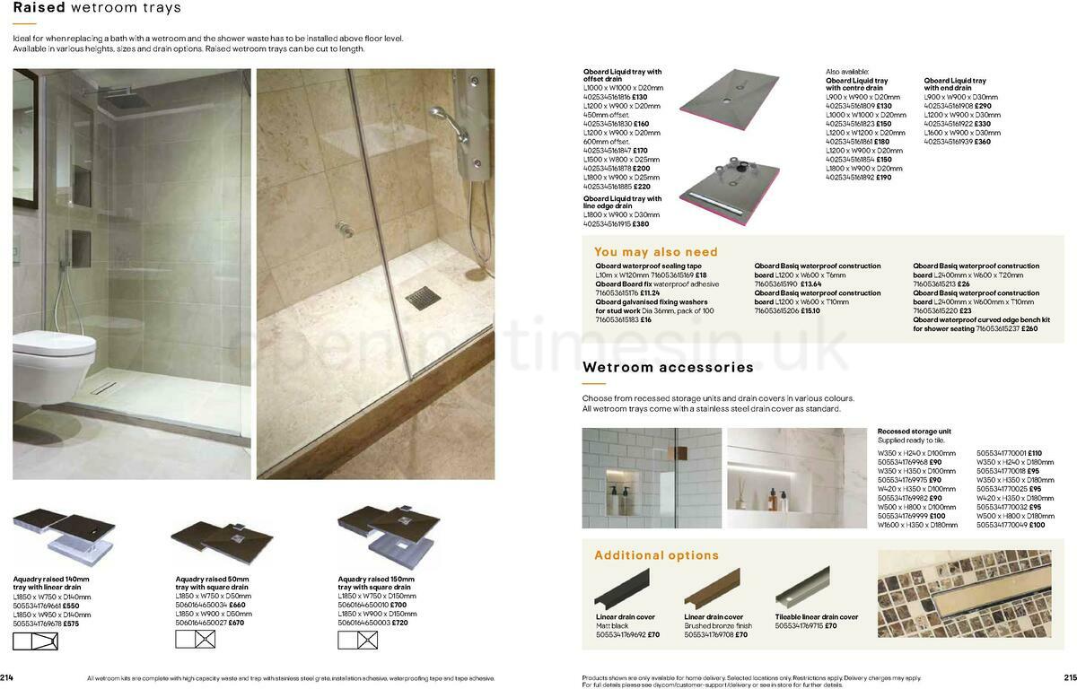 B&Q Bathrooms Offers from 22 March