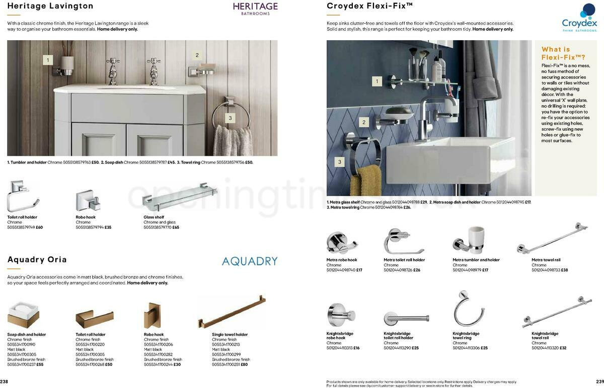 B&Q Bathrooms Offers from 22 March