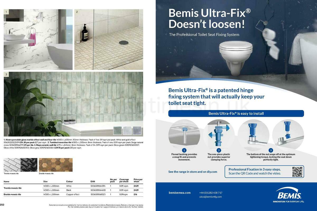 B&Q Bathrooms Offers from 22 March