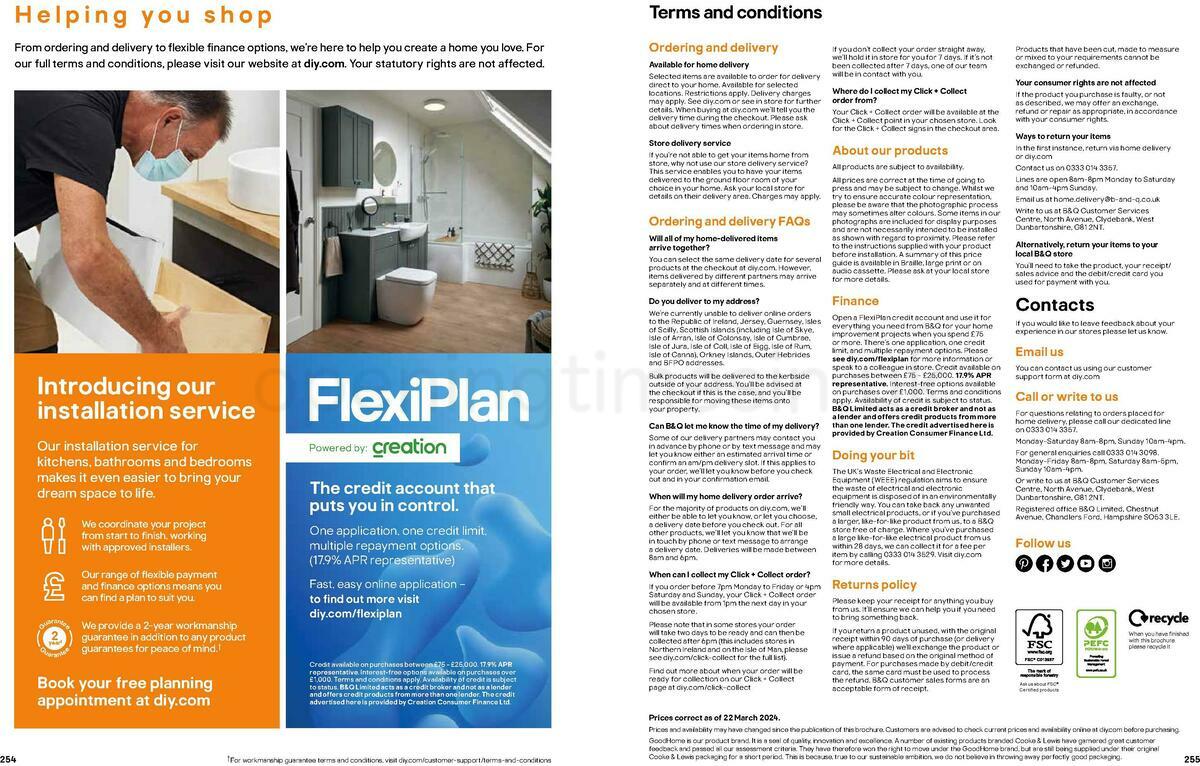 B&Q Bathrooms Offers from 22 March